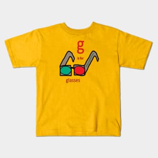 g is for glasses Kids T-Shirt